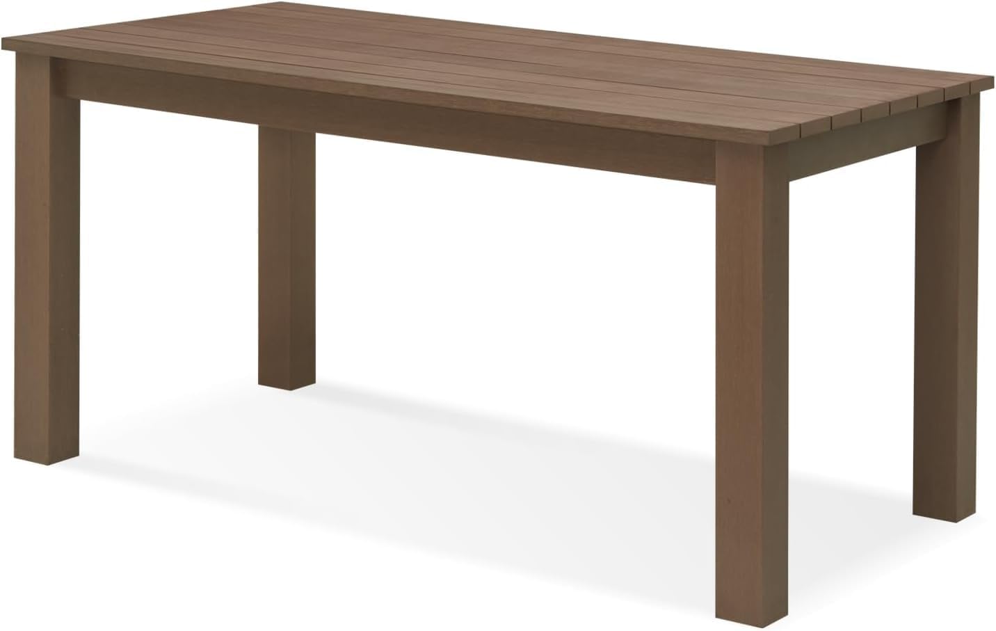 Outdoor Bench, Three Person Outdoor Poly Lumber Patio Backless Bench, Weatherproof Garden Bench That Never Rot and Fade, Suit for Garden, Porch and Park
