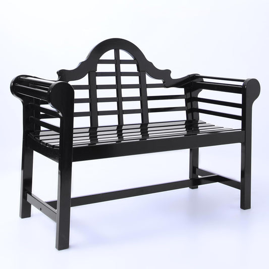 Cambridge Casual Lutyens Solid Wood Outdoor Patio Garden Bench, Weather-Resistant, Comfortable Seating for Porch, Deck, Lawn, Backyard, and Outdoor Spaces